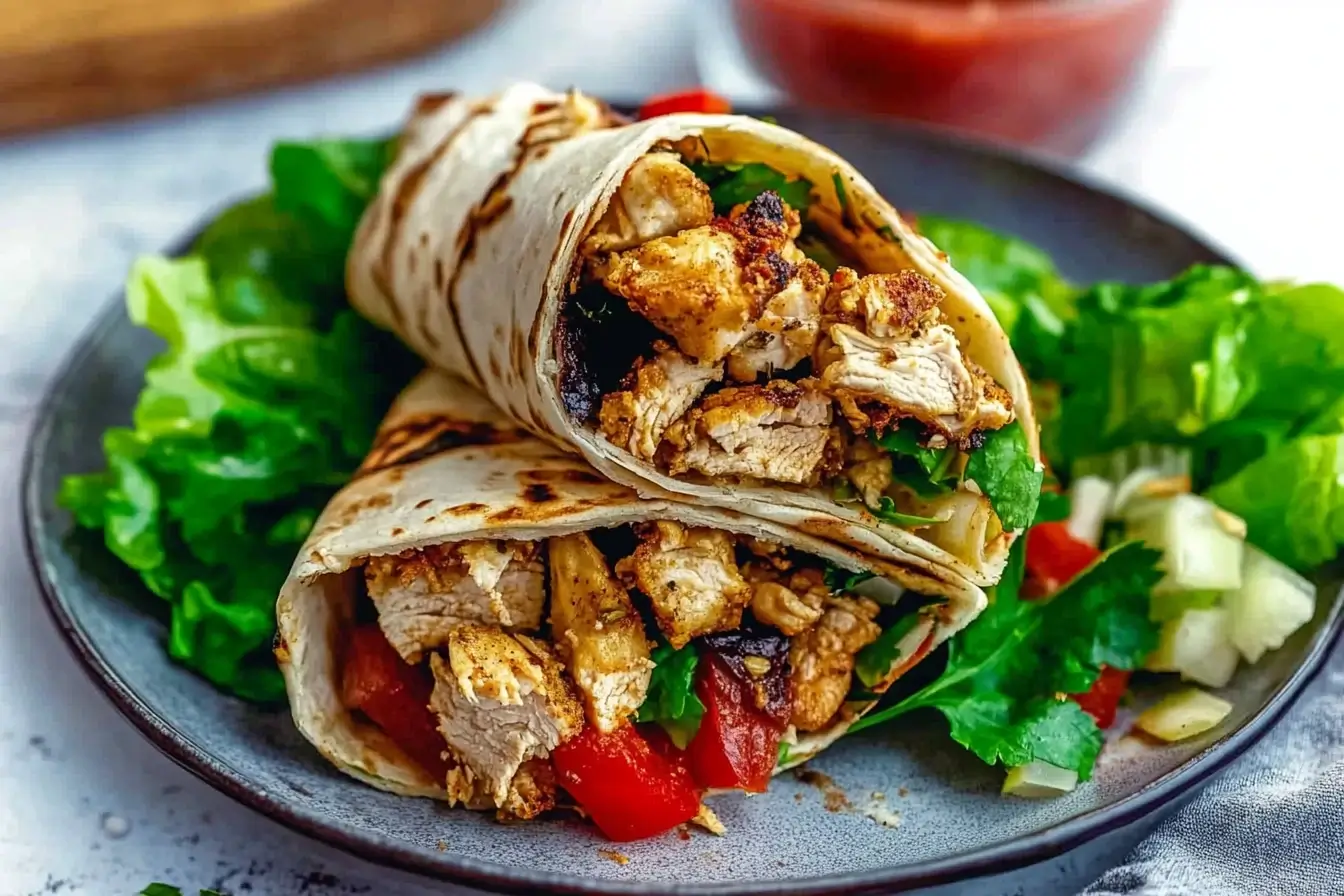 Mediterranean Crispy Chicken Wrap