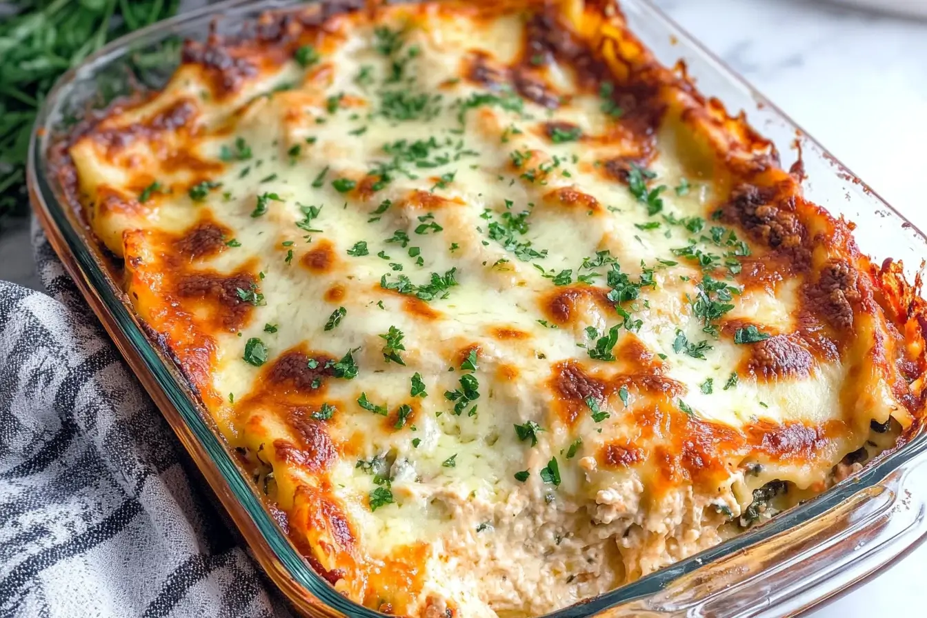 chicken alfredo lasagna