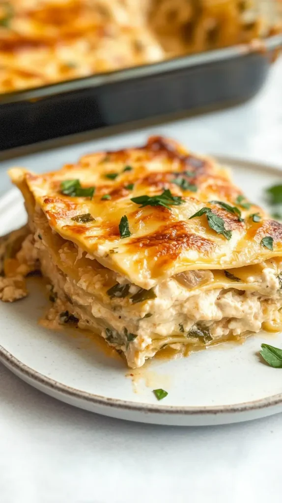 chicken alfredo lasagna