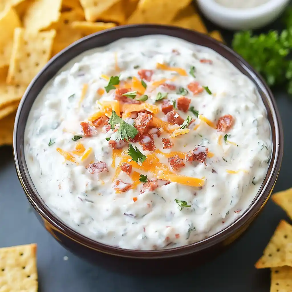 Cheddar Ranch Crack Dip