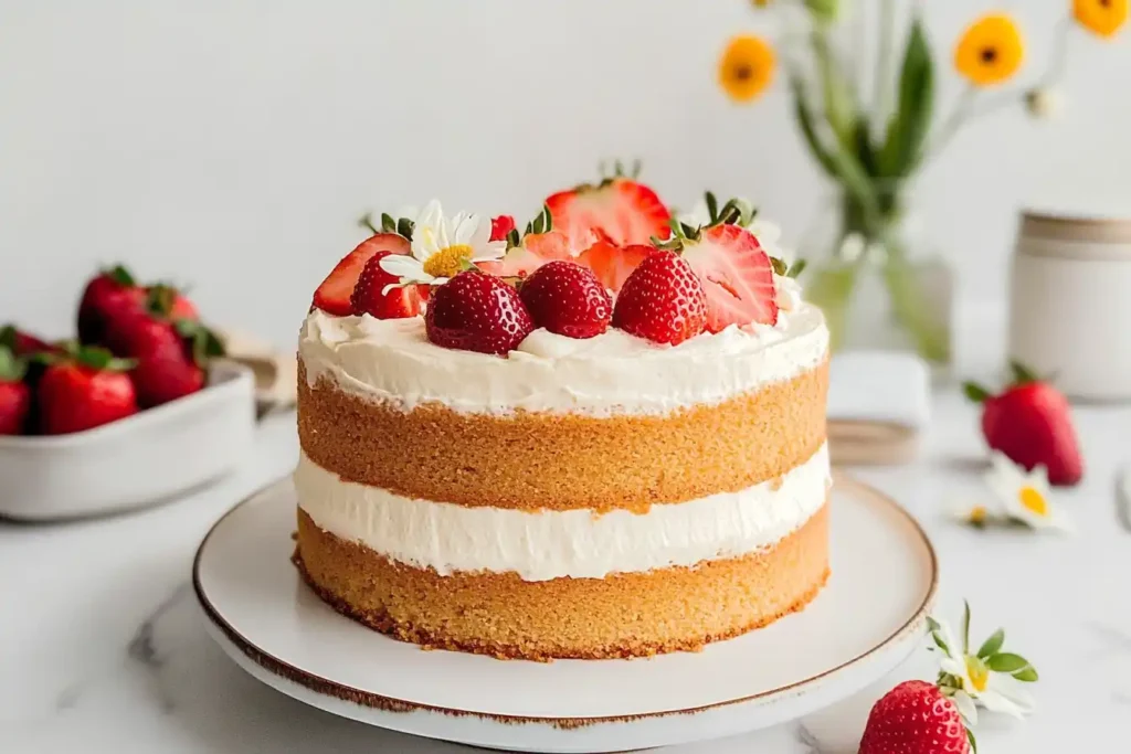 Strawberry Cream Cake