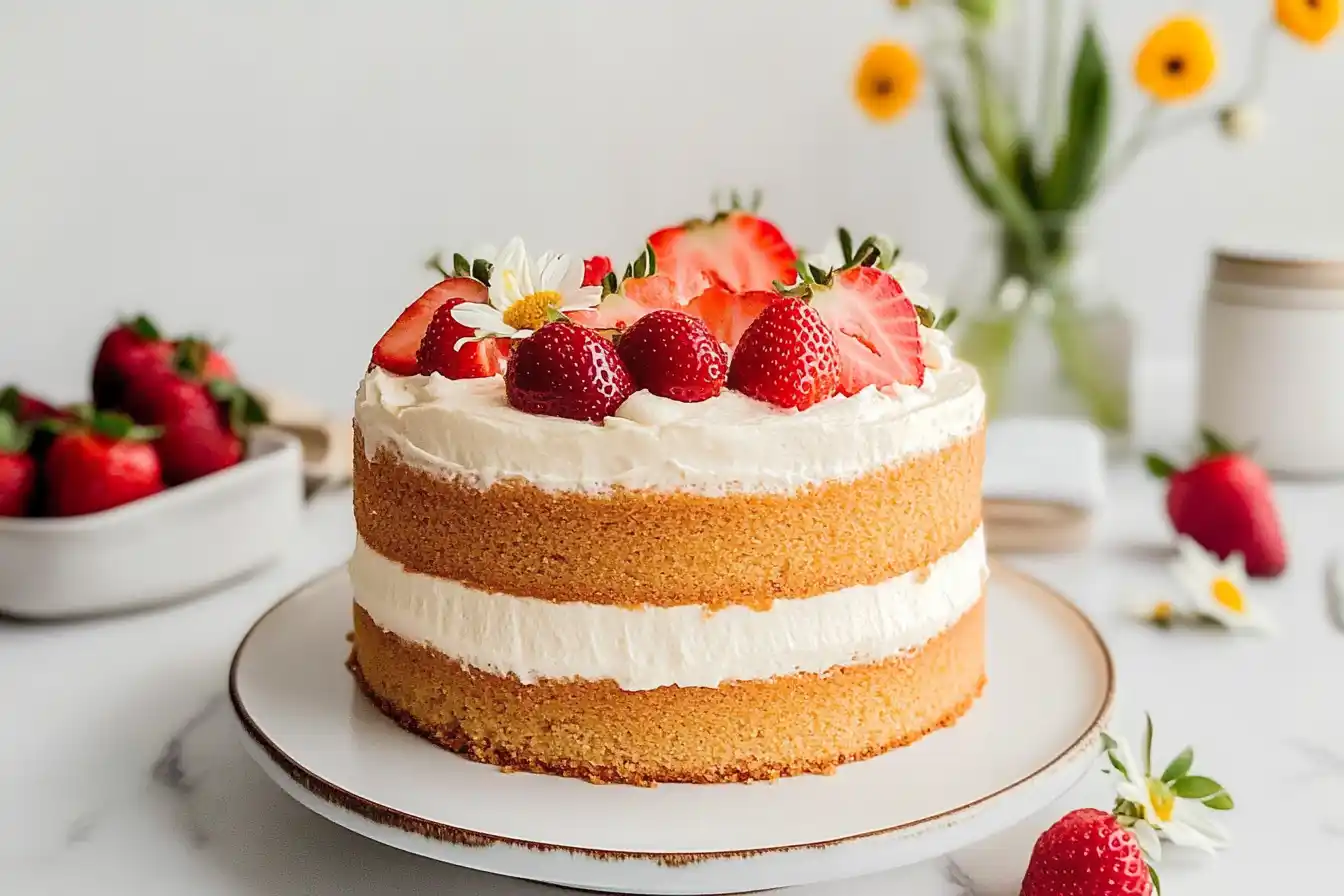 Strawberry Cream Cake