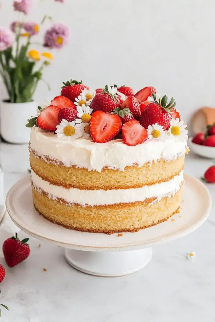 Strawberry Cream Cake