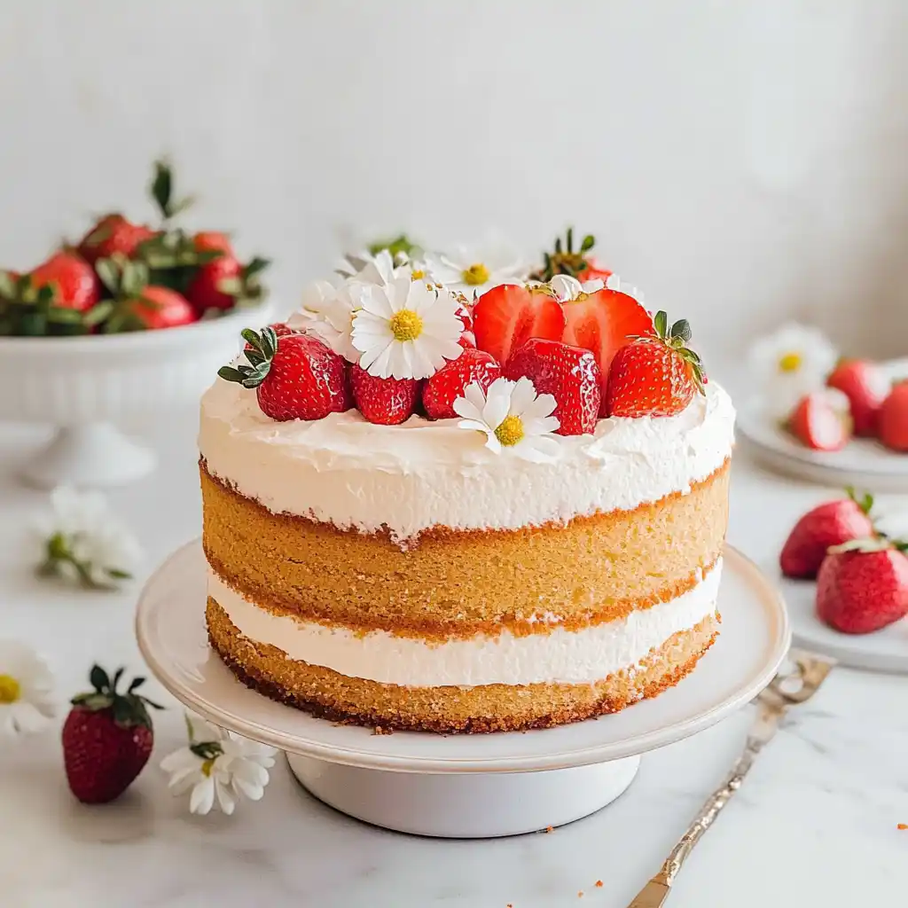 Strawberry Cream Cake