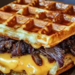 Bourbon-Maple Brisket Grilled Cheese Wafflewich
