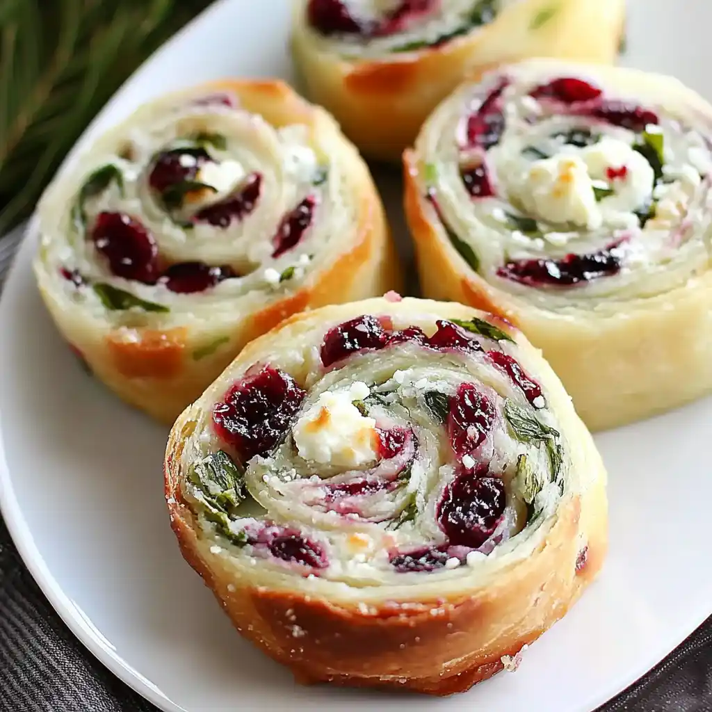 Cranberry Feta Pinwheels