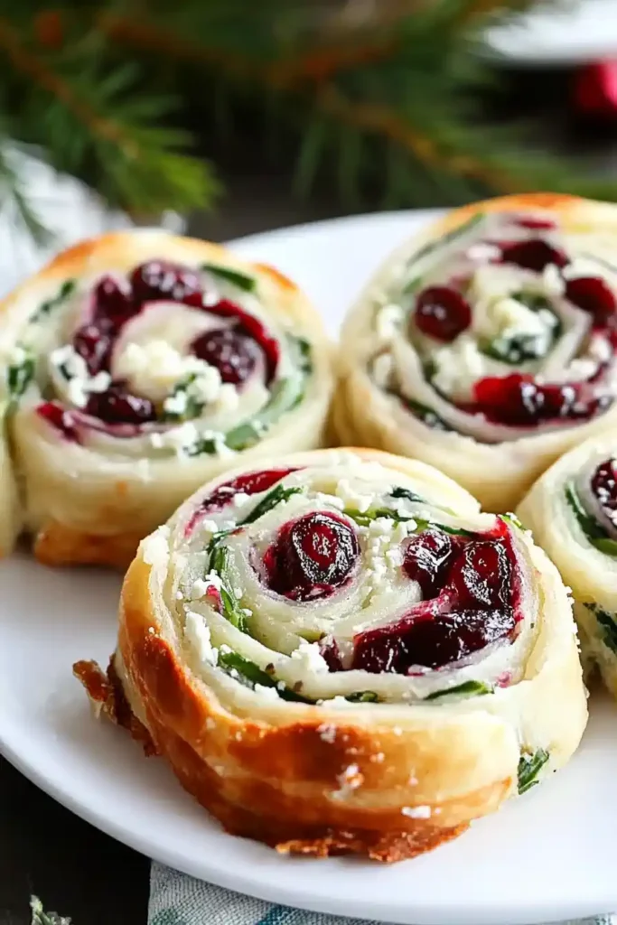 Cranberry Feta Pinwheels