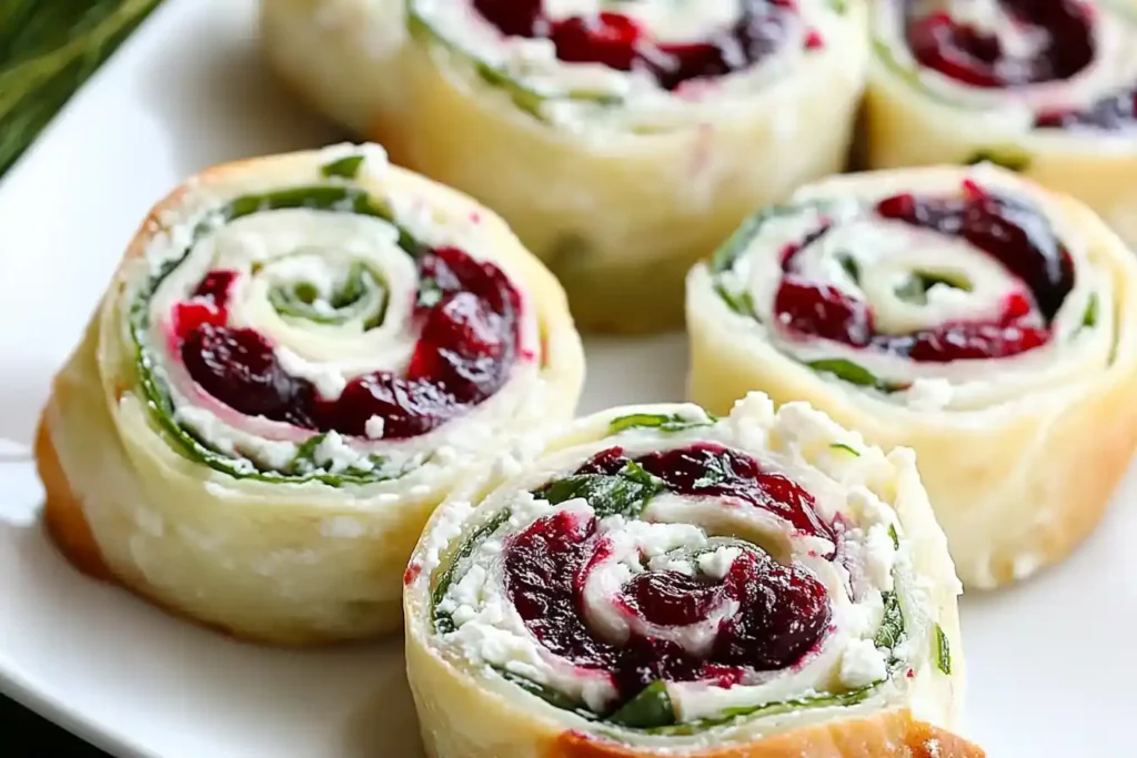 Cranberry Feta Pinwheels
