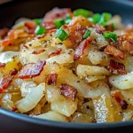 Fried Cabbage with Bacon Onion and Garlic