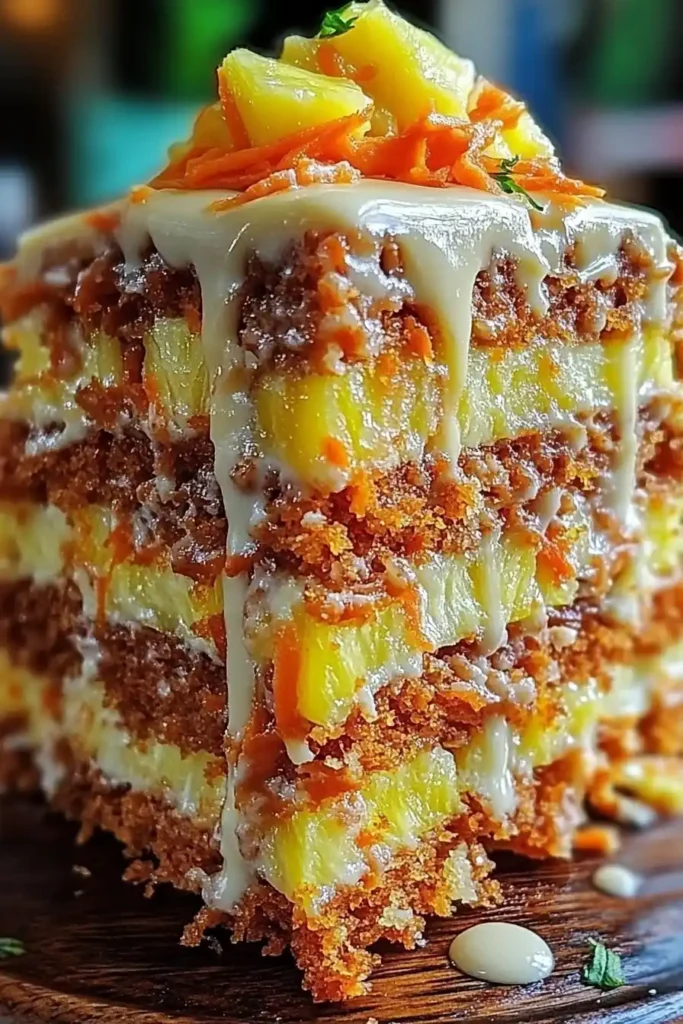 Hawaiian Carrot Pineapple Cake