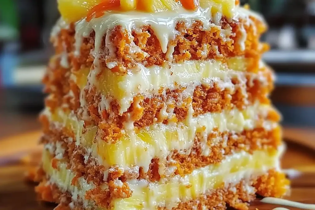 Hawaiian Carrot Pineapple Cake