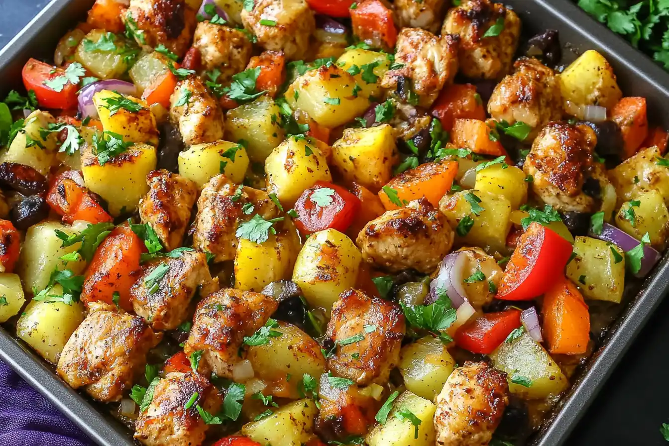 Hawaiian Chicken Sheet Pan
