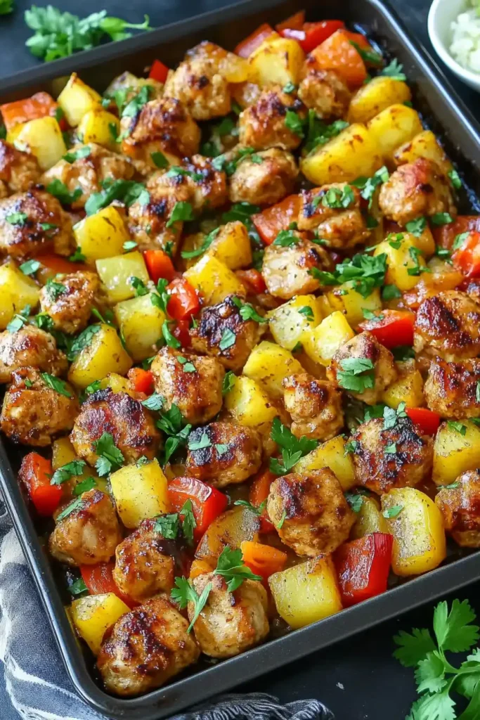 Hawaiian Chicken Sheet Pan