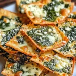 Mediterranean Spinach and Feta Cheese Crisps