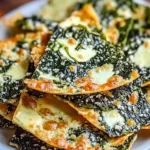 Mediterranean Spinach and Feta Cheese Crisps