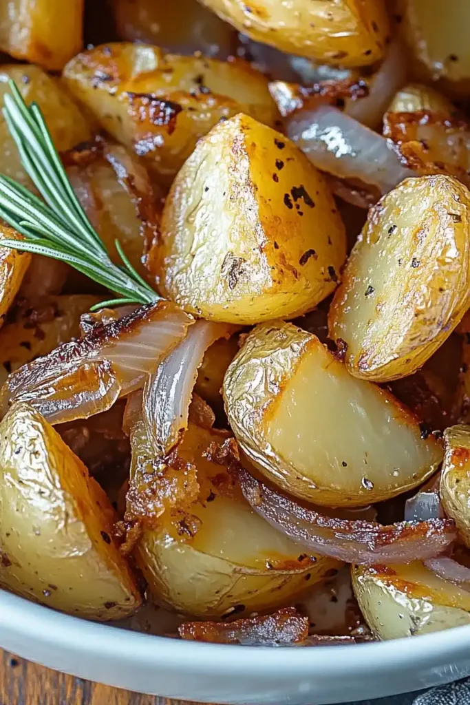 Oven Fried Potatoes and Onions