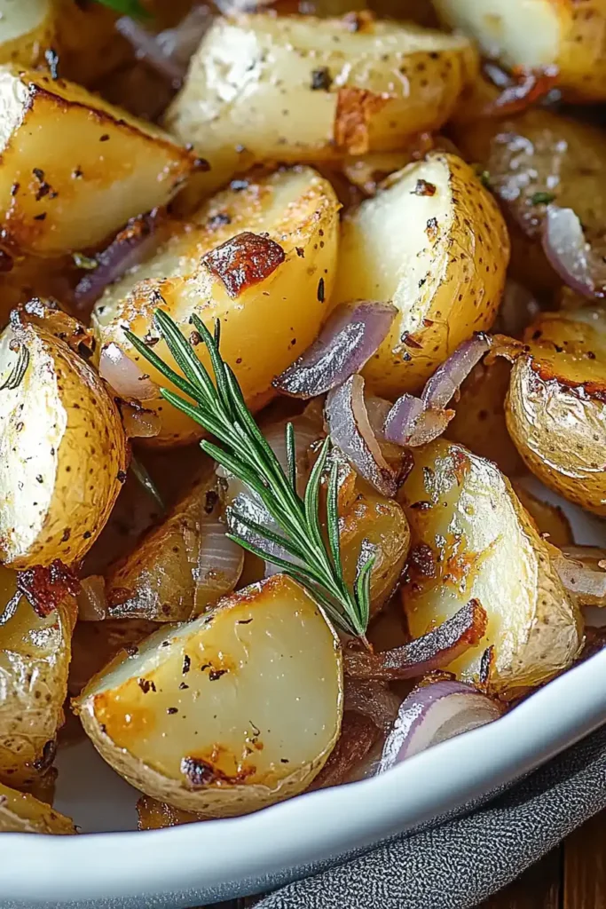 Oven Fried Potatoes and Onions