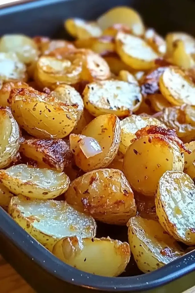 Oven Fried Potatoes and Onions
