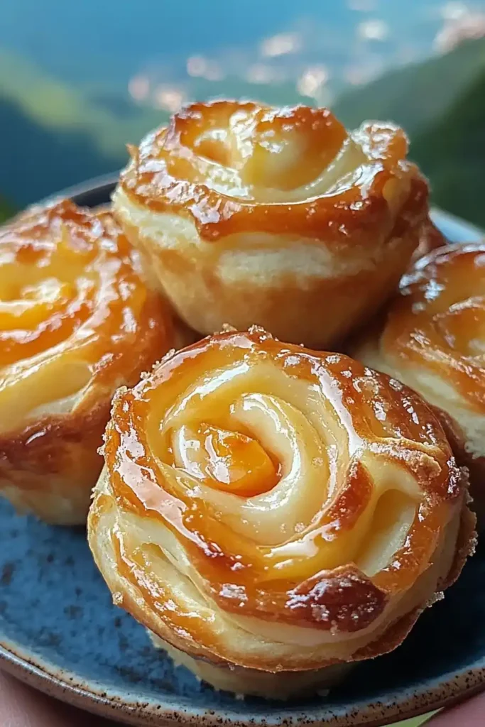Peach Pie Cruffins