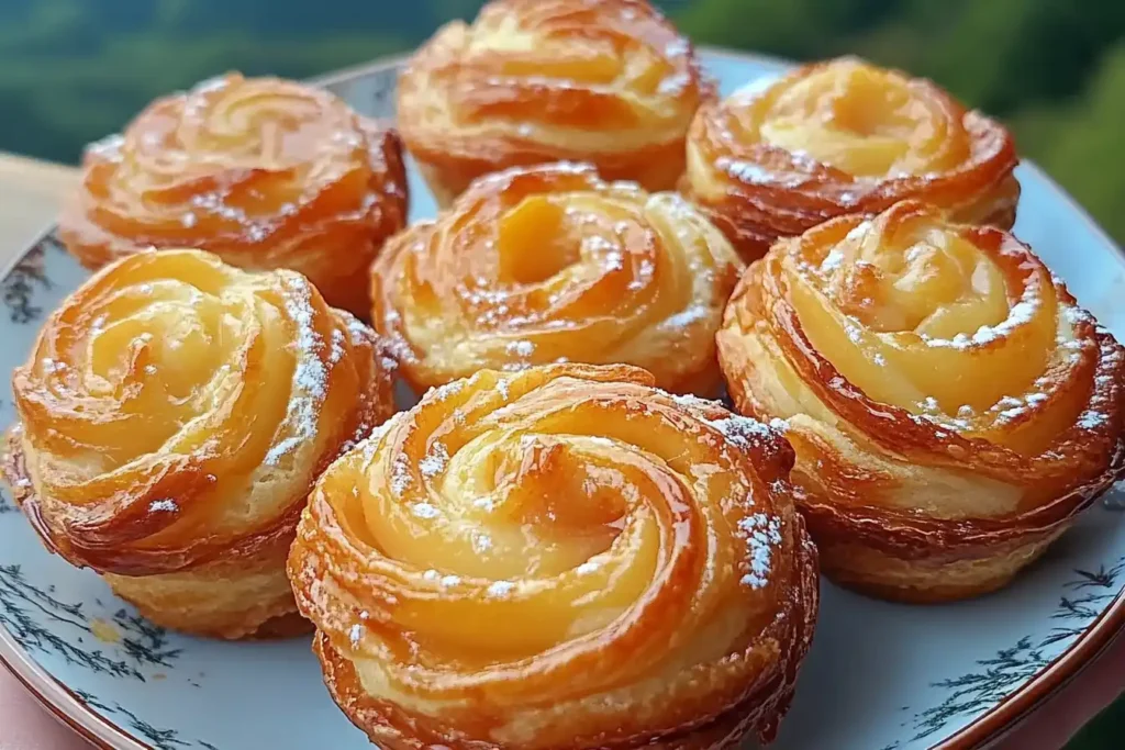 Peach Pie Cruffins