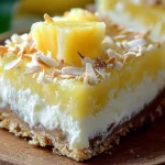Pineapple Coconut Cheesecake Bars