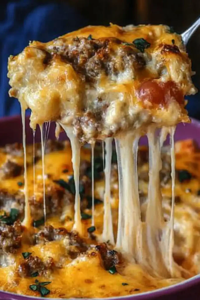 Sausage And Creamy Hashbrown Casserole