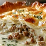 Sausage Gravy Puff Pie
