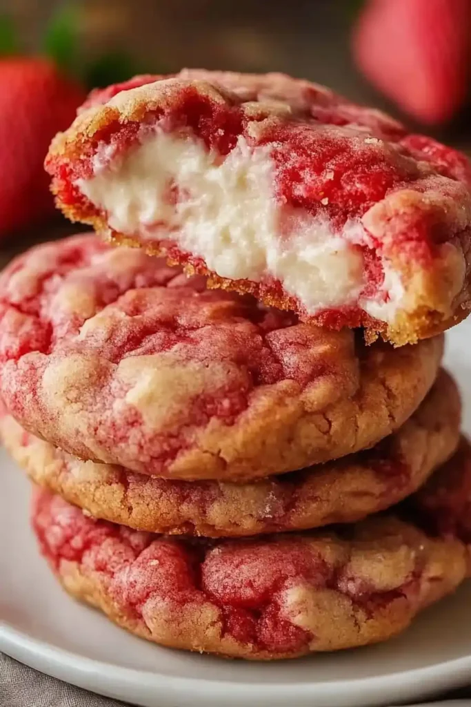 Strawberry Cheesecake Cookies
