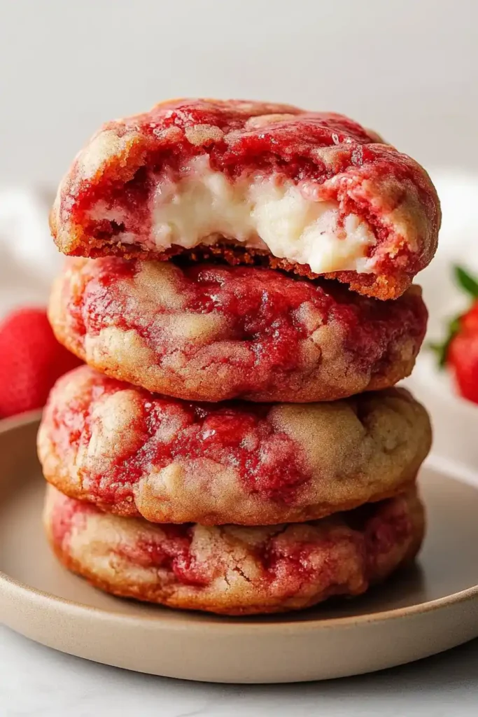 Strawberry Cheesecake Cookies