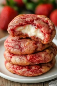 Strawberry Cheesecake Cookies