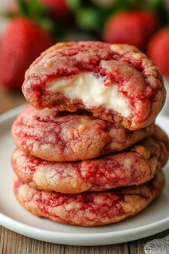 Strawberry Cheesecake Cookies