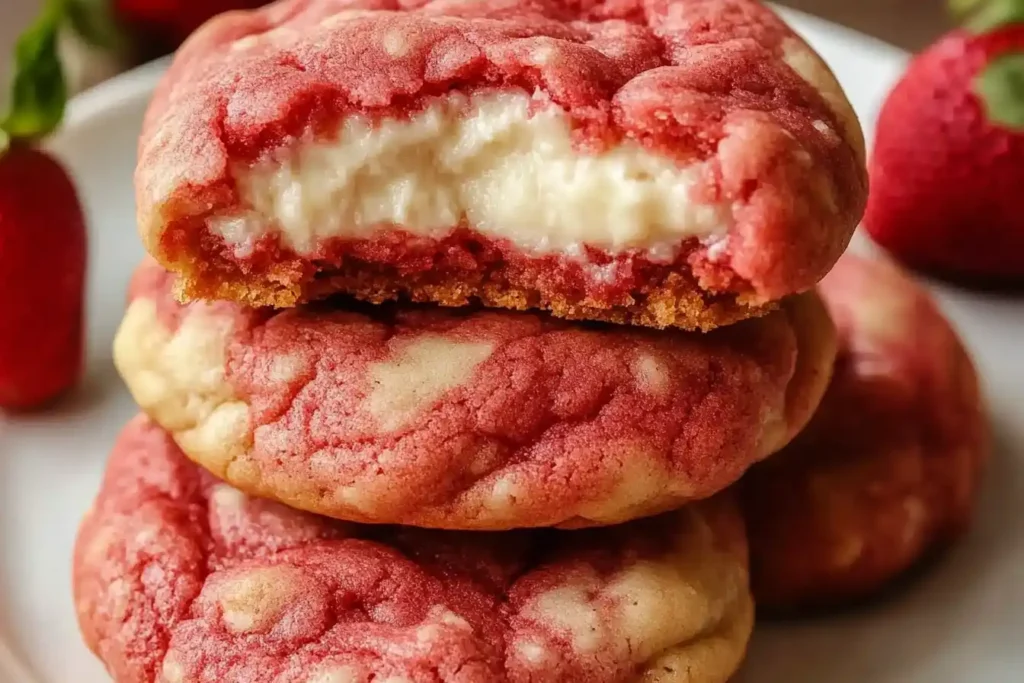 Strawberry Cheesecake Cookies