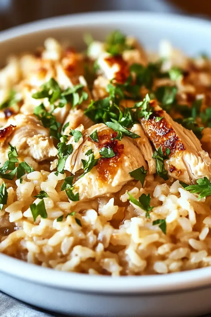 slow cooker crack chicken and rice