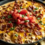 Bacon Cheeseburger Queso Dip