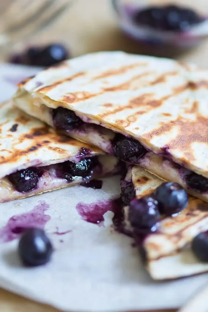 Blueberry Breakfast Quesadilla