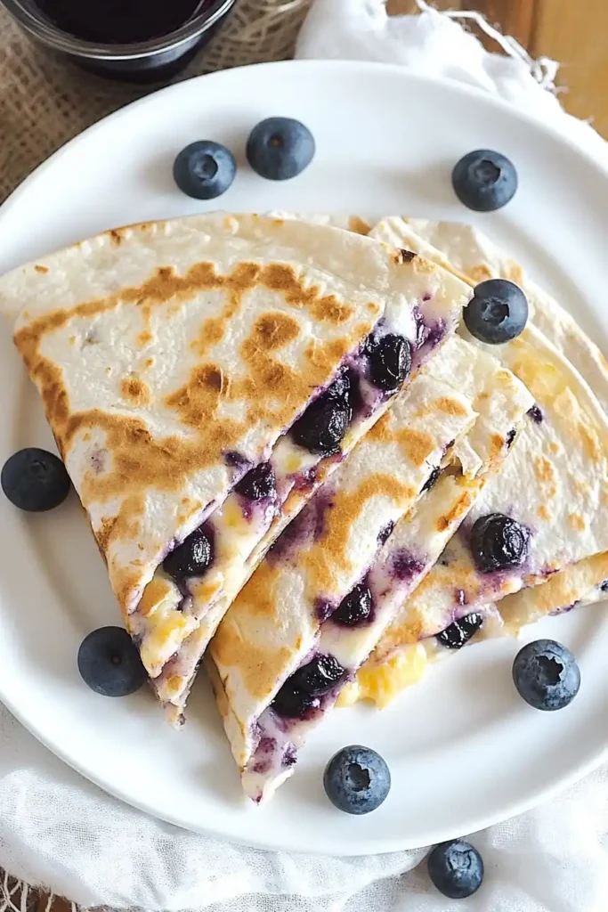 Blueberry Breakfast Quesadilla