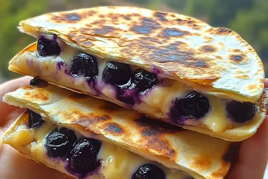 Blueberry Breakfast Quesadilla