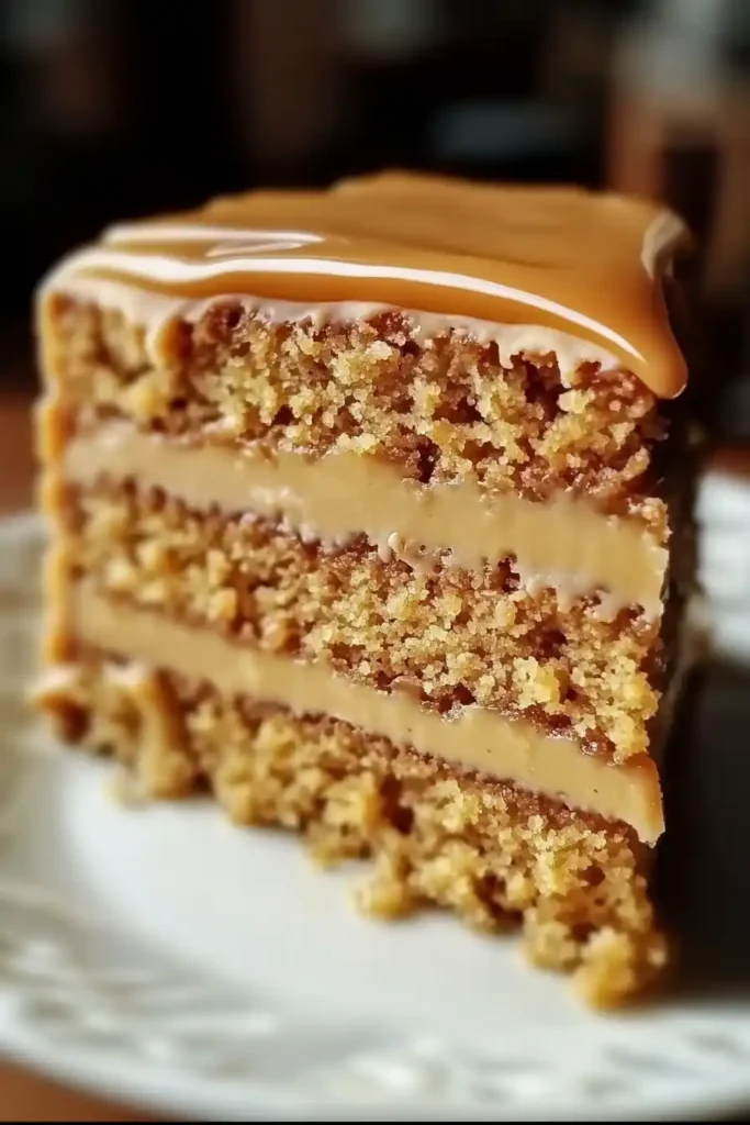 Butterscotch Cake with Caramel Frosting