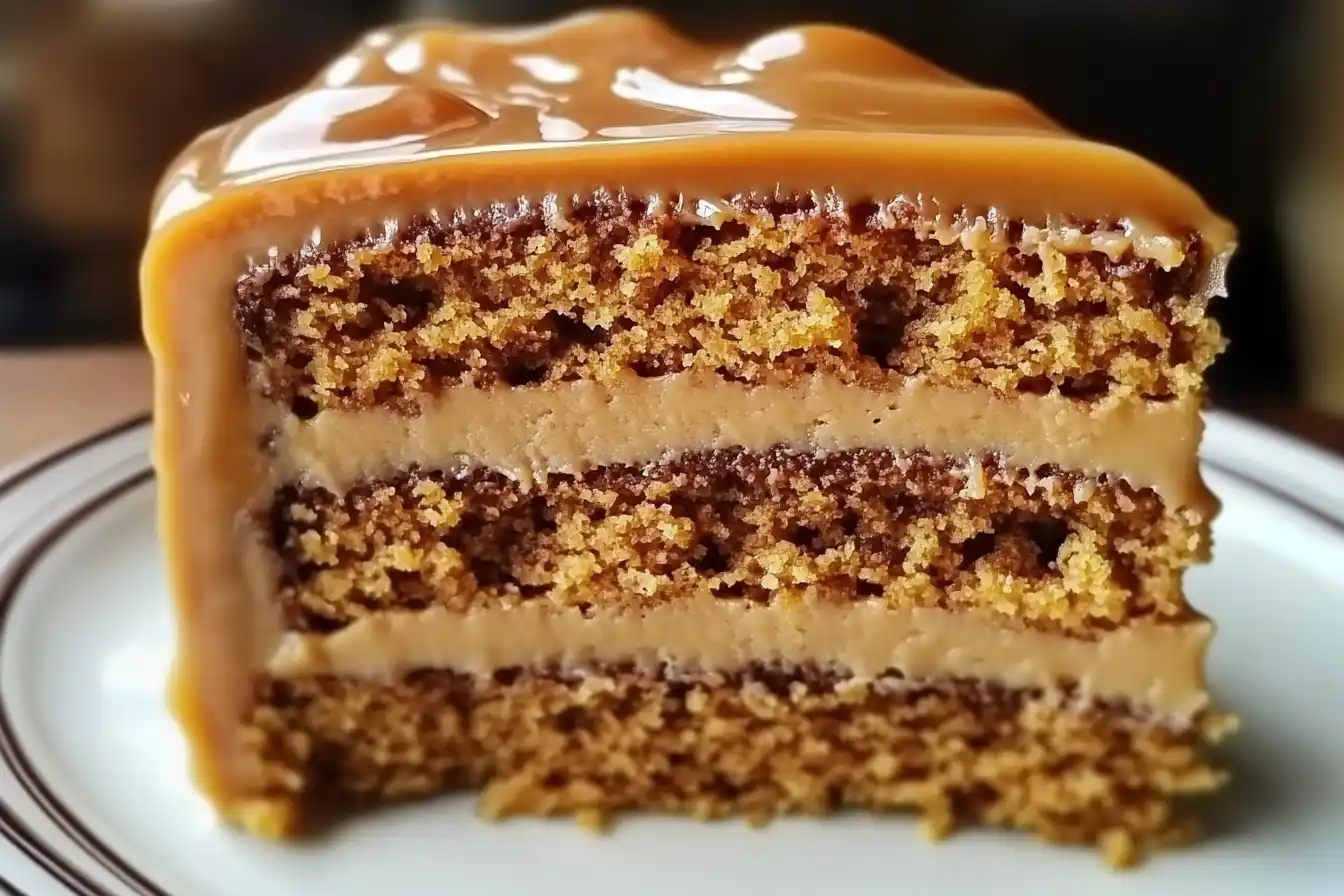 Butterscotch Cake with Caramel Frosting