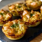 Cheddar Crab and Shrimp Mini Quiches