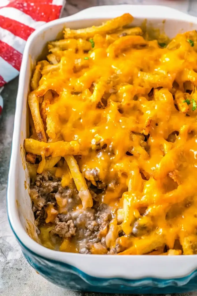 Cheeseburger French Fry Casserole