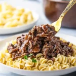 Crockpot Beef Tips and Noodles