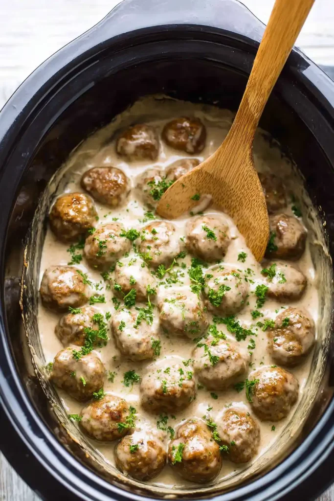 Crockpot Swedish Meatballs