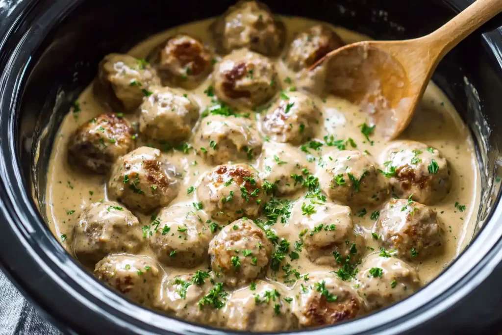Crockpot Swedish Meatballs