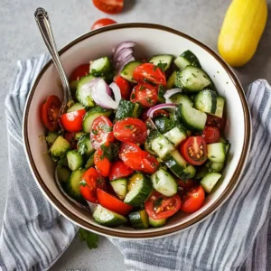 Cucumber Tomato Salad