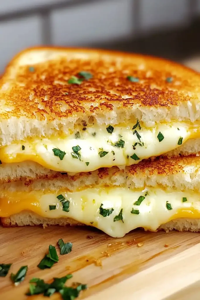 Garlic Bread Grilled Cheese