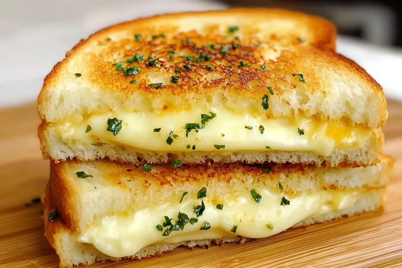 Garlic Bread Grilled Cheese