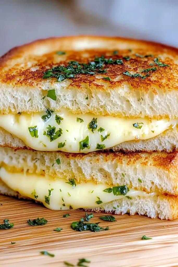 Garlic Bread Grilled Cheese