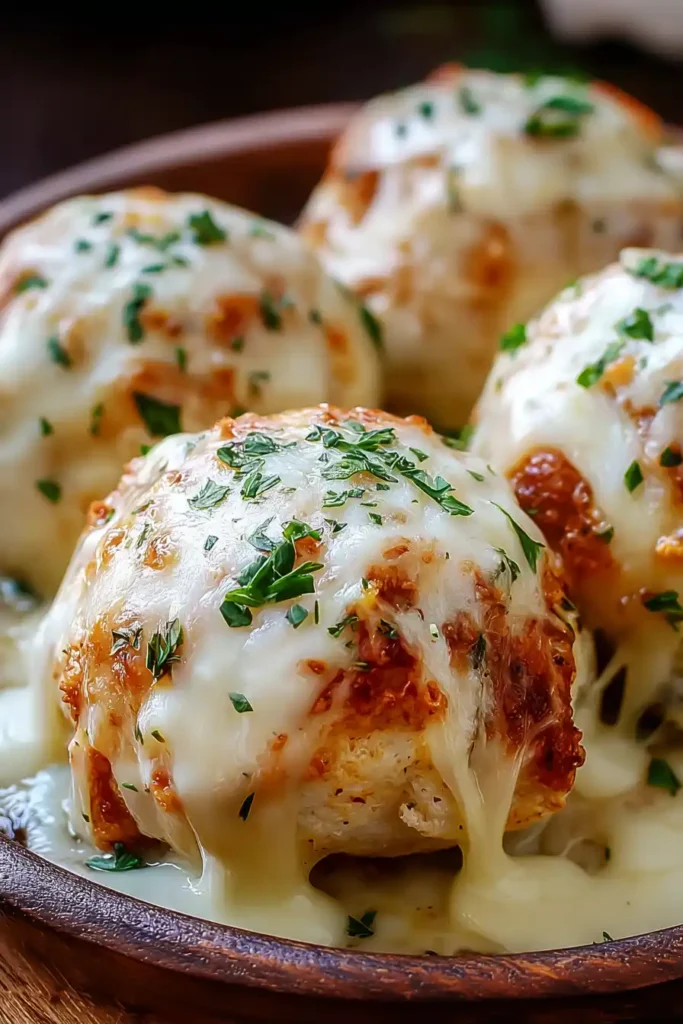 Melted Mozzarella & Ranch Chicken Bombs