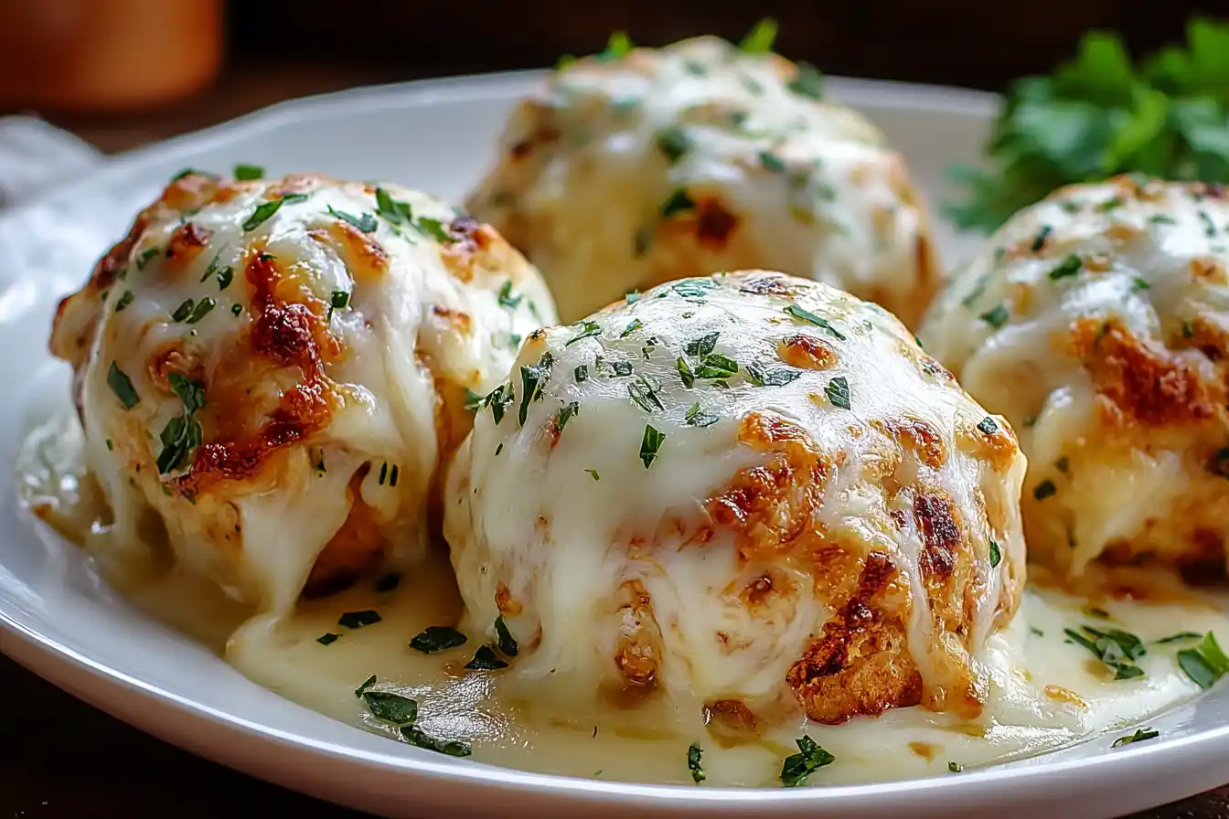 Melted Mozzarella & Ranch Chicken Bombs